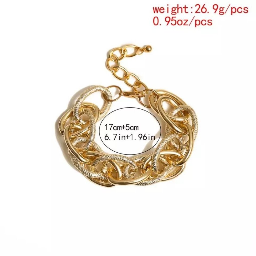 *New Boho chunky bangle gold Bracelet - Picture 6 of 6